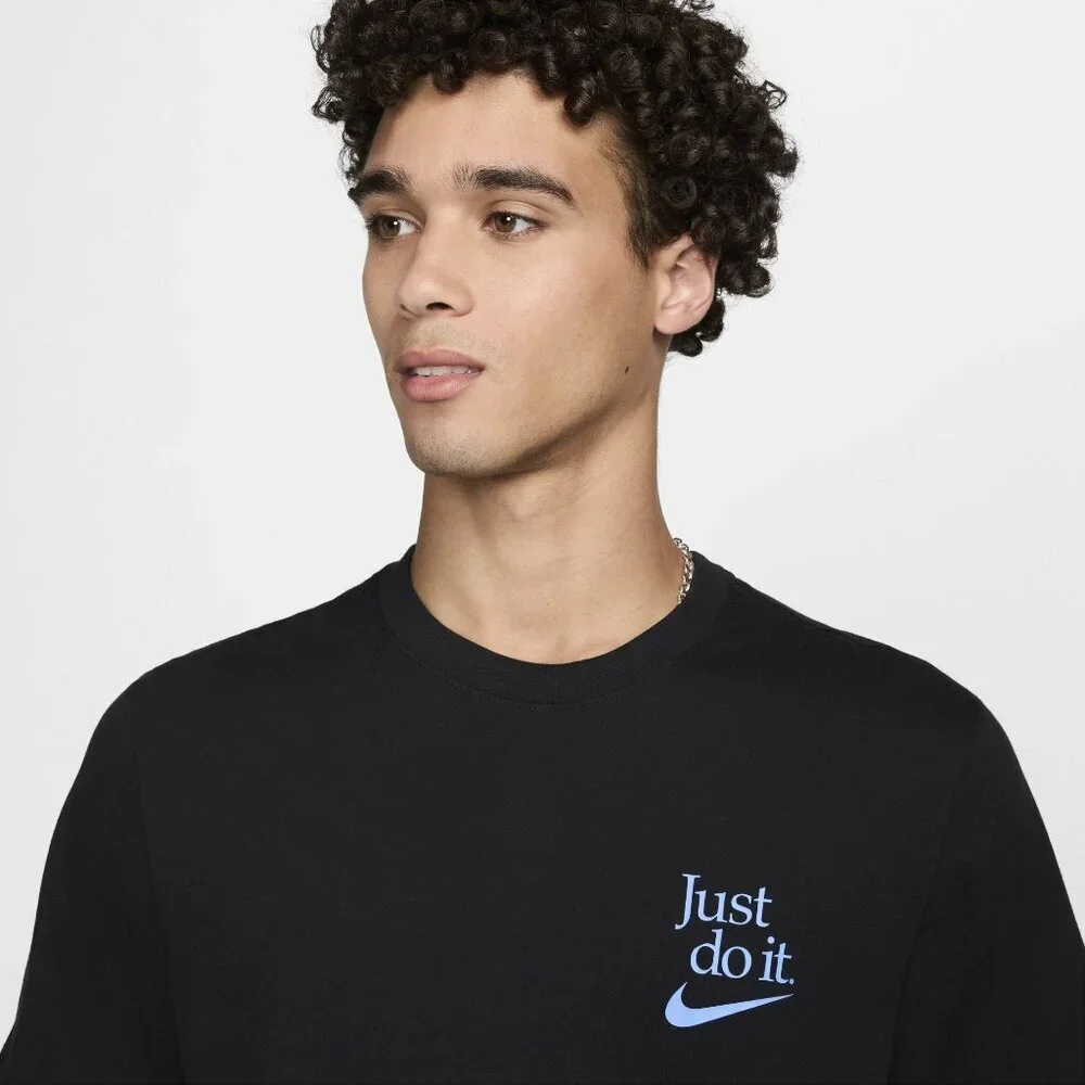 Nike Mens Nike NSW Win ENO QS TEE - Mens Black/Blue Size L